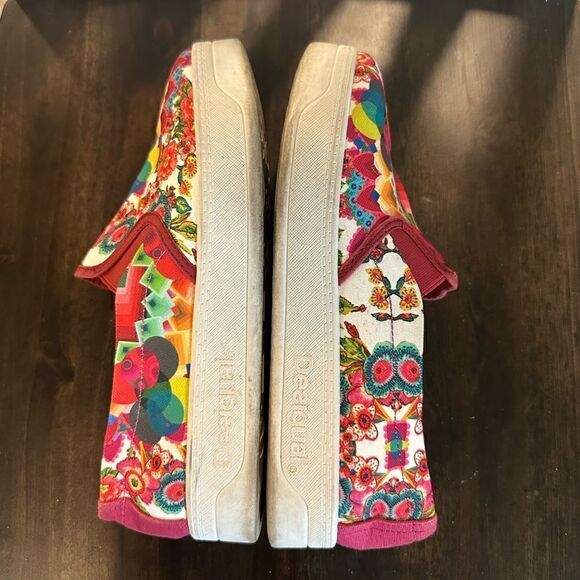 Desigual Tennis ABRIL 51KS1B4 rouge size 37 / 6.5 - Picture 5 of 9